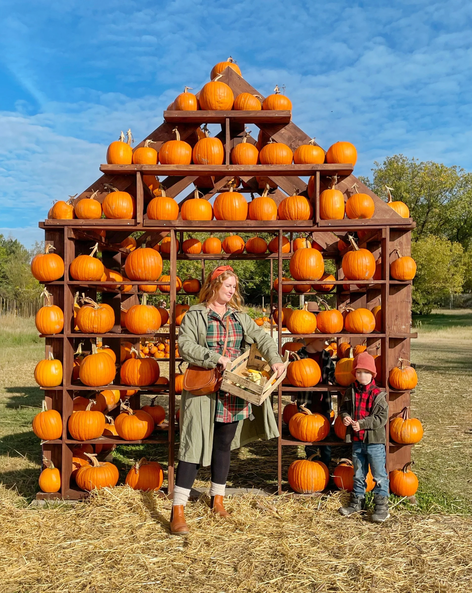 Pumpkin picking outside Stockholm